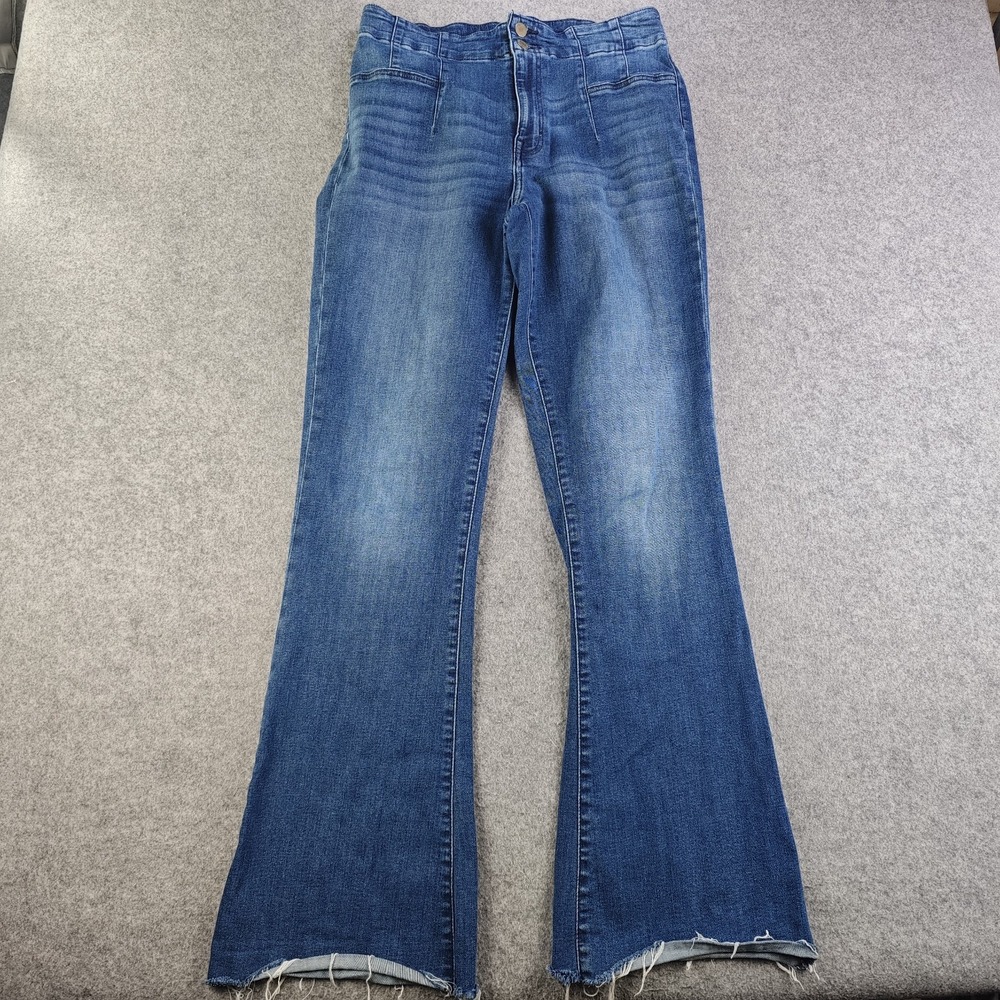 Lucky Brand Jeans Women's 12/31 High Rise Flare Stretch Denim Medium Wash
